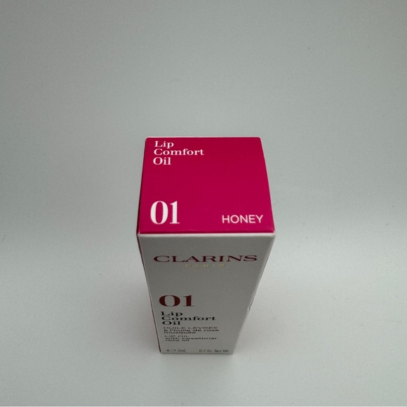 Clarins Lip Comfort Oil 01 HONEY .2 oz Lip Balm Gloss BNIB Neutral - Picture 2 of 6